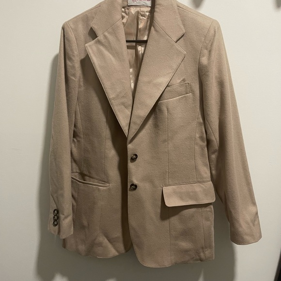 Vintage camel colored wool jacket - Picture 2 of 5